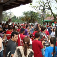 Uma banda no Centro de Blumenau