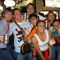 Com amigos na Oktoberfest