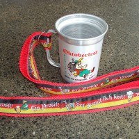 Um caneco de cerveja da Oktoberfest