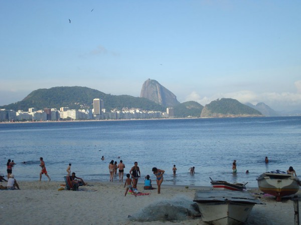 Praia de Copacabana e Pão de Açucar