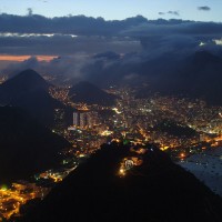 vista do Pão de Açucar para Botafogo e Corcovado