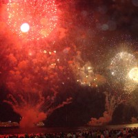 os fogos de artifício